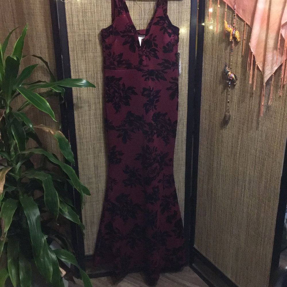 Bodycon vintage maxi mermaid dress